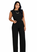 Conjunto Feminino Blusa Estruturada e Calça de Cintura Alta