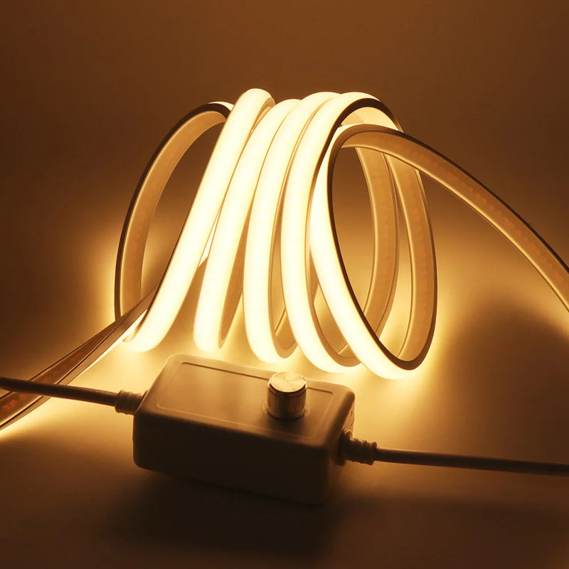 Fita de LED à Prova D'Água com Ajuste de Brilho da Luz (Dimmer)