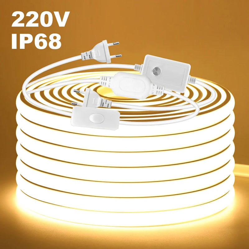 Fita de LED à Prova D'Água com Ajuste de Brilho da Luz (Dimmer)