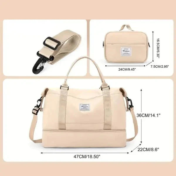 Bolsa-Mala Impermeável com Bolsos Multifuncionais