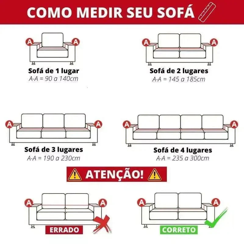 Capa de Sofá Moderno à Prova de Água Antiderrapante