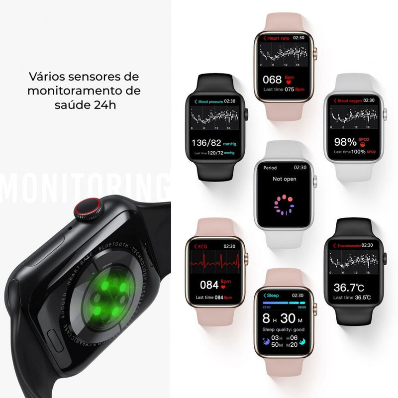 Smartwatch Ultra com Bluetooth e Alerta de Mensagens