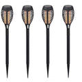 Luminária Holofote Para Jardim Torch Led com Painel Solar