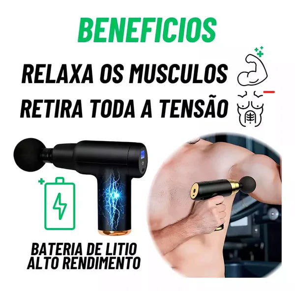 Mini Massageador Elétrico RelaxGo - Massagem Muscular Profissional